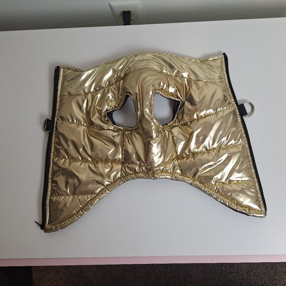 Gold Puffer Dog Vest - Picture 3 of 5